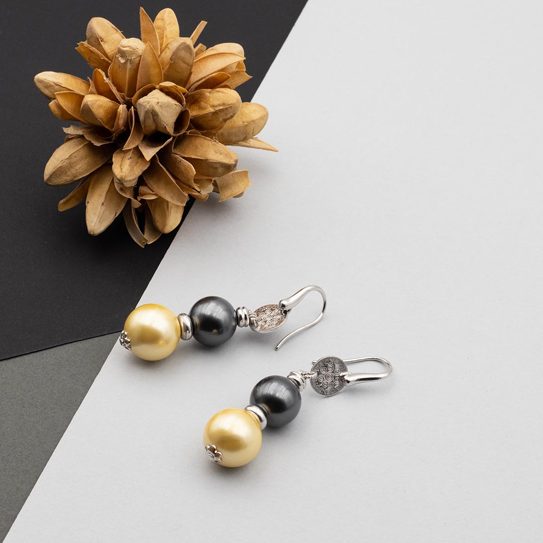 Argento on sale pearl earrings